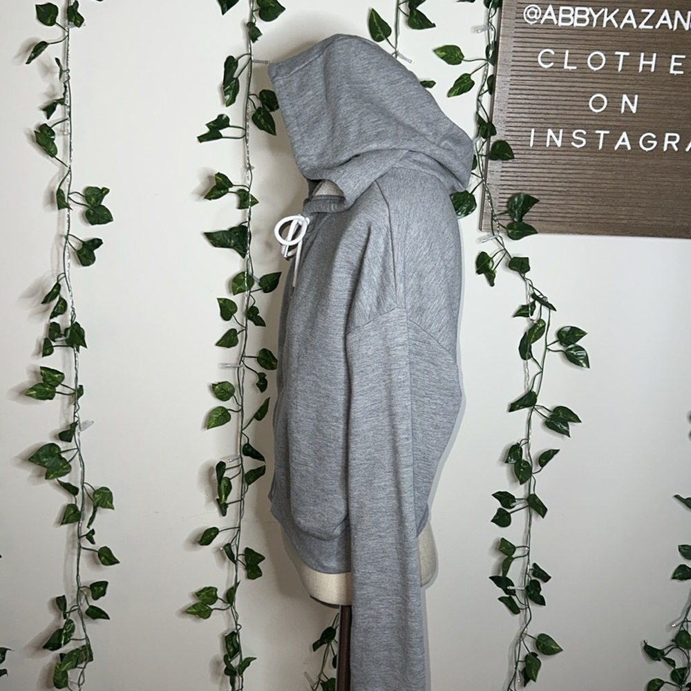 Forever 21 Grey Zip Up Hoodie - Picture 3 of 5